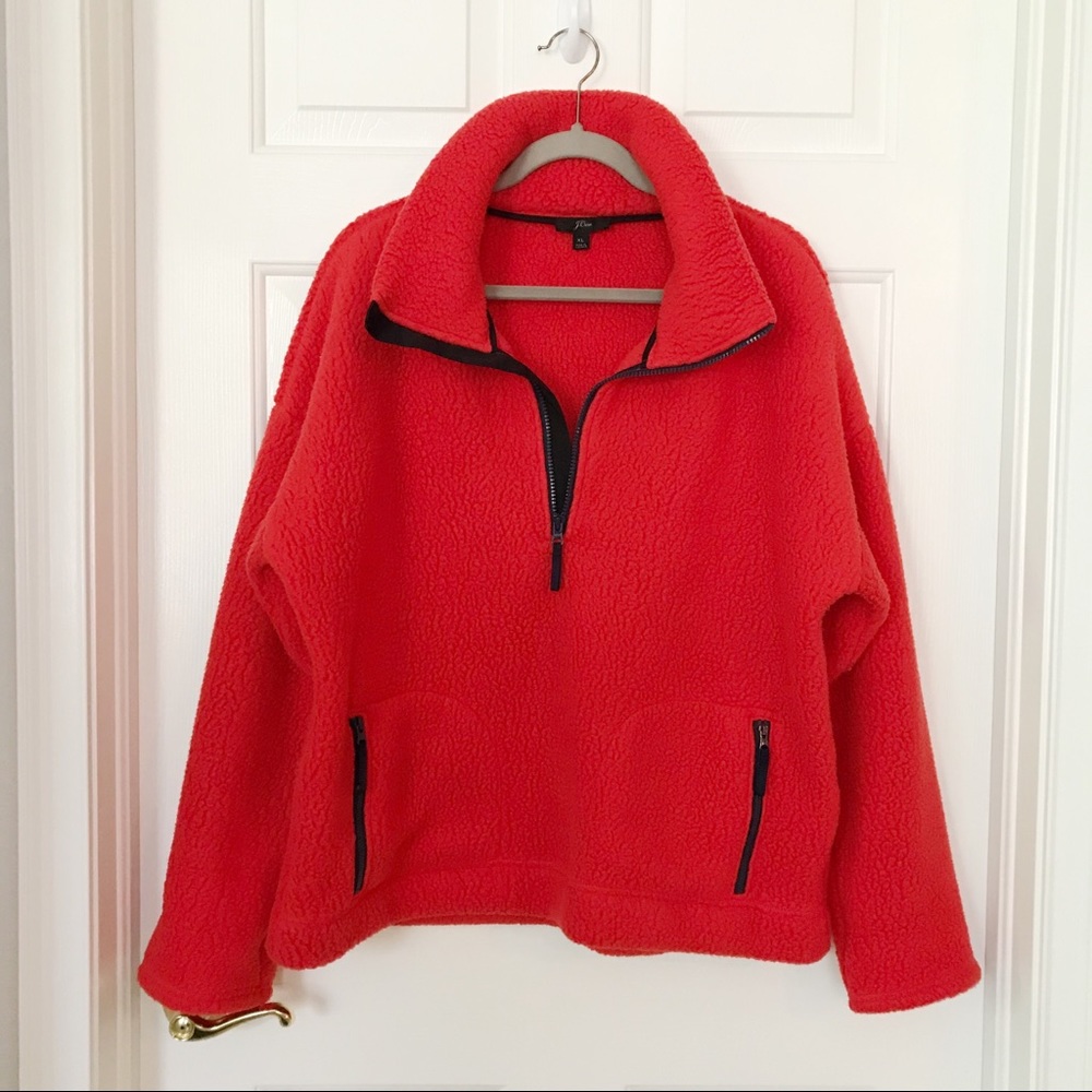 J.Crew Polartec Fleece Half-zip Pullover Jacket
